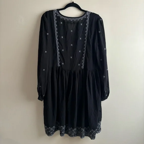 Women’s Time and Tru Peasant Fall Dress Size L 12/14 - Picture 4 of 4